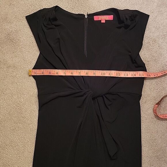 Catherine Malandrino black  bodycon dress w twist - Picture 7 of 13